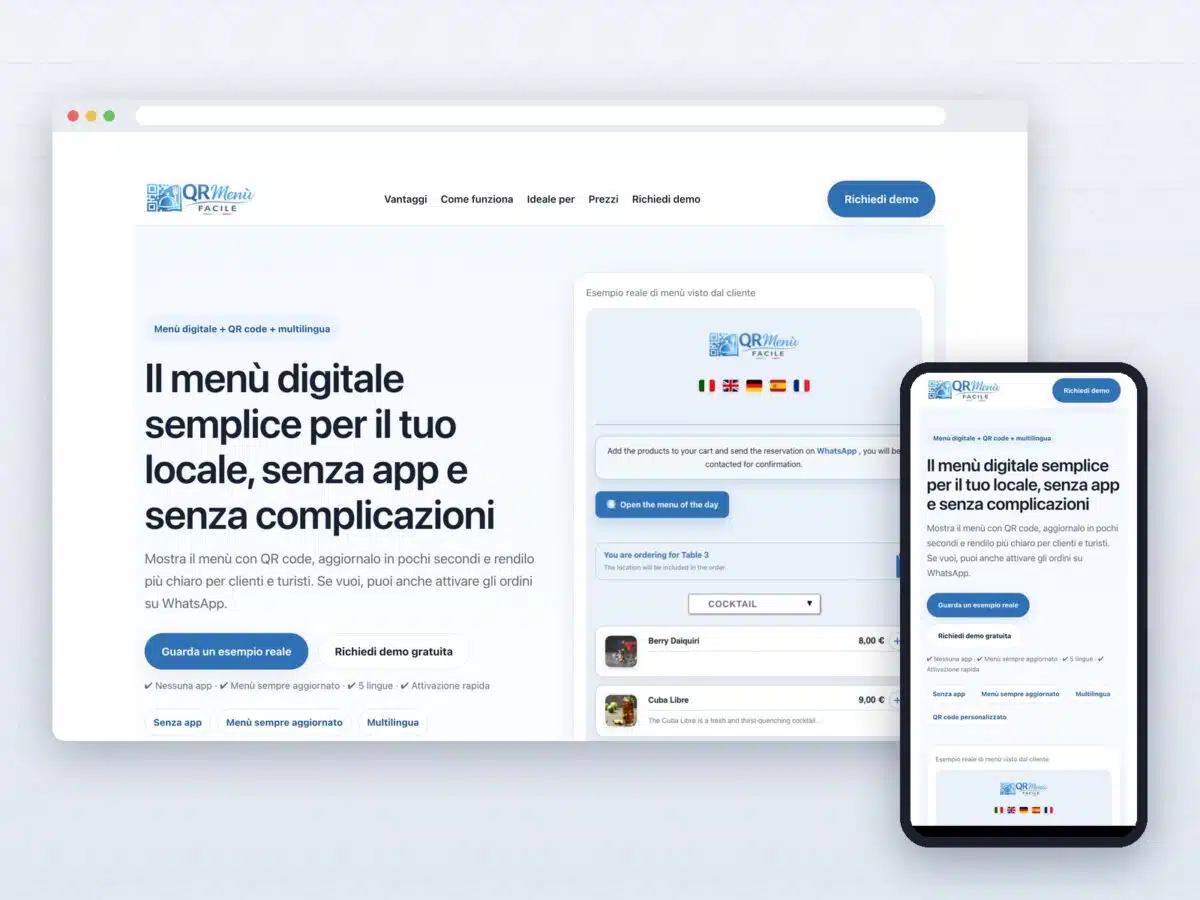 QR Menù Facile